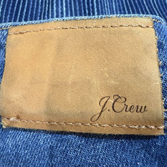 J.Crew Demi Boot Jeans Womens 27 Lantern Wash Crop Raw Hem Boho Casual Modern - Picture 9 of 12